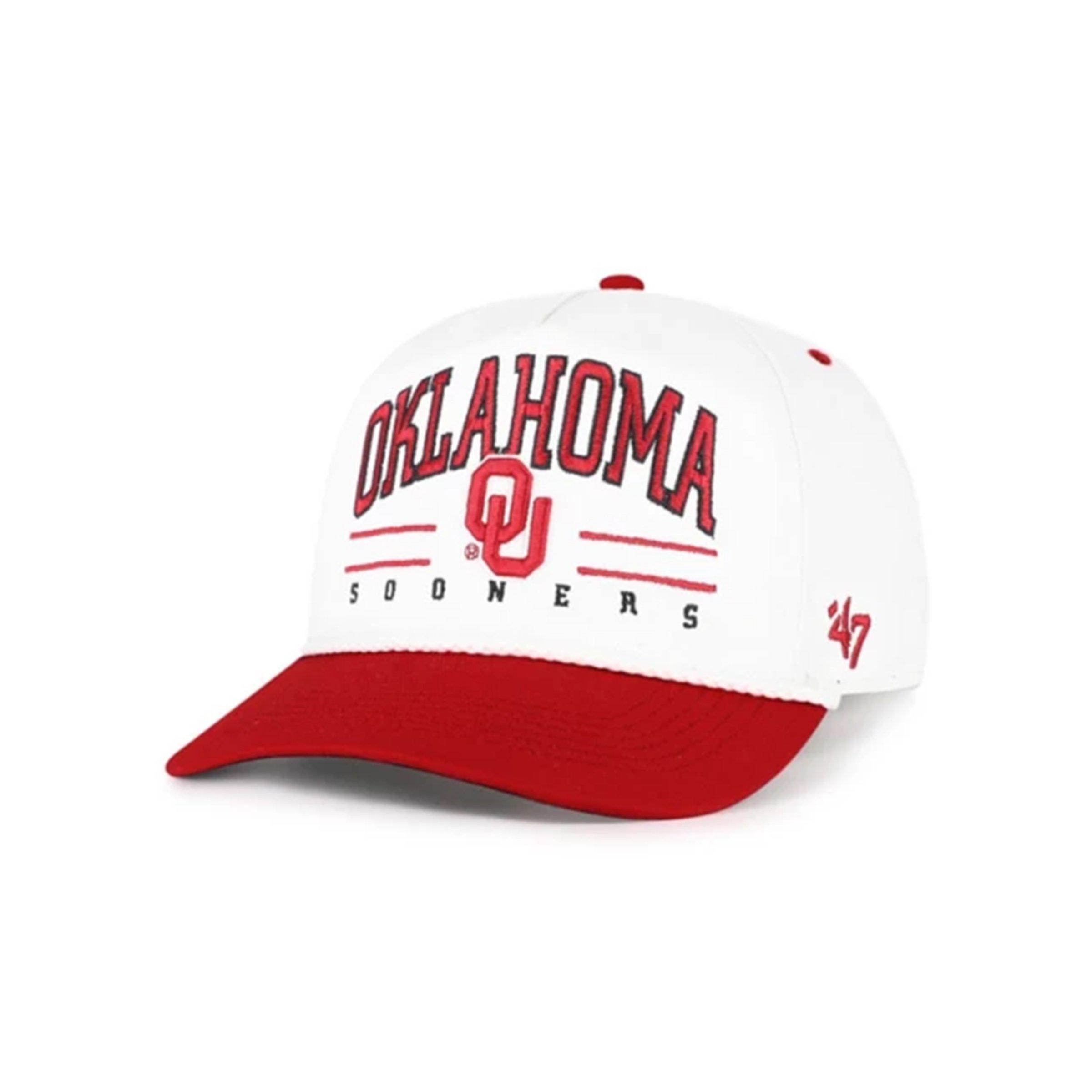 47 Oklahoma Sooners Fairway Hitch Snapback Hat - White - WHITE